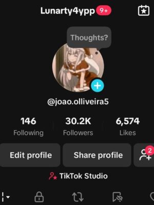 Conta tiktok 30K de seguidores