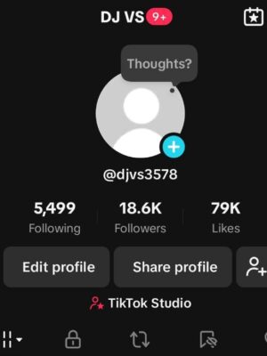 conta tiktok 18K de seguidores