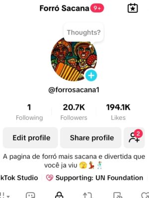 Conta tiktok 20K de seguidores