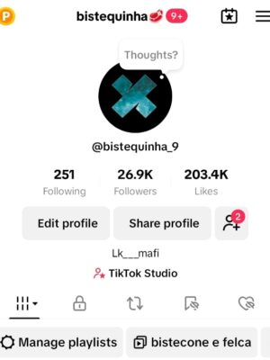 Conta monetizada tiktok 26K de seguidores
