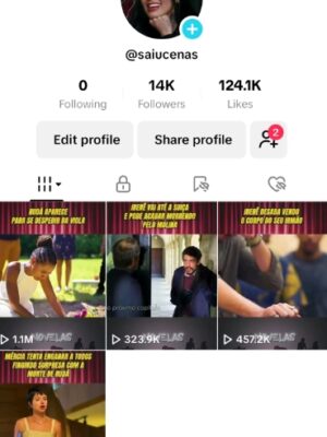 Conta tiktok monetizada 13K de seguidores