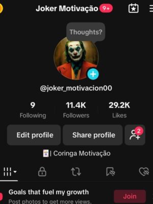 Conta monetizada tiktok 16K de seguidores