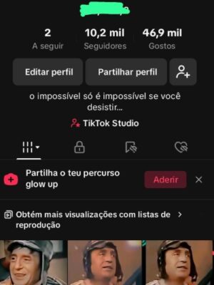 Conta monetizada tiktok 25K de seguidores