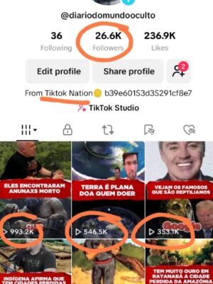 Conta monetizada Tiktok 26K de seguidores