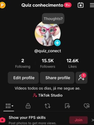 Conta monetizada tiktok 22K de seguidores